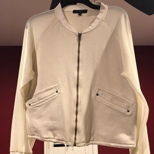 Sanctuary White lightweight zip up jacket